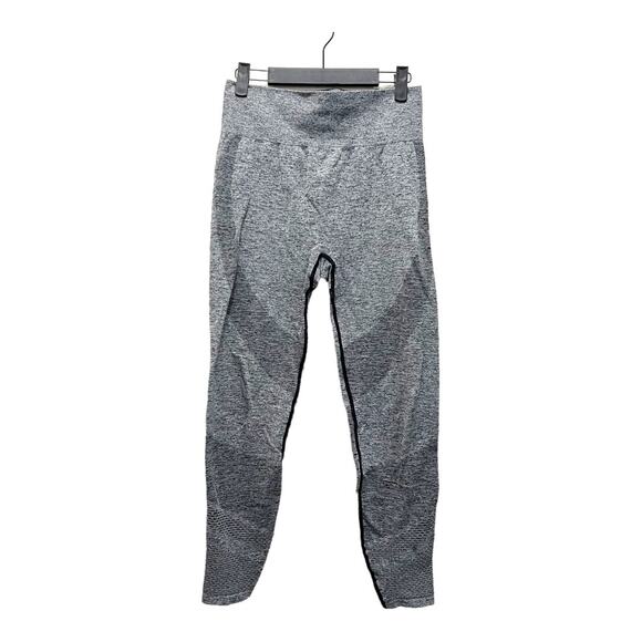 Victoria's Secret PINK Seamless Gray High Waisted Mesh Ankle Leggings Sz Medium - Picture 2 of 12